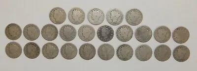 $174.99 • Buy 1884 Liberty  V  Nickels - 5¢ - Nice AG - Lot Of 25