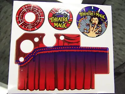 Theatre Of Magic Pinball Curtain Decal Set Hard To Get: Mr Pinball Manufacturing • $60