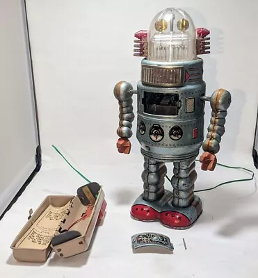 Vintage Alps Door Robot Tin Toys The Wiring Is Broken Junk Very Rare Item • $1799