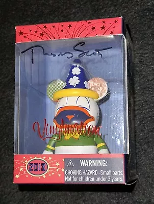 New SIGNED Disney VINYLMATION 2013 Poster Art Series - March Lucky Donald Duck • $100