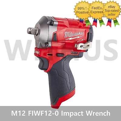 Milwaukee M12 FIWF12-0 FUEL 1/2in Impact Wrench 12V Bare Tool Body Only • $150.23