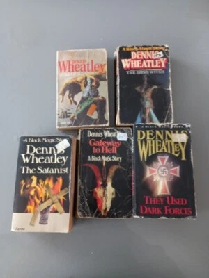 £5 • Buy 5 X  DENNIS WHEATLEY VINTAGE PAPERBACK NOVELS 