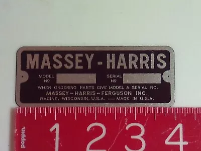  Massey Harris Ferguson Serial Number Tag  Nameplate • $24.50