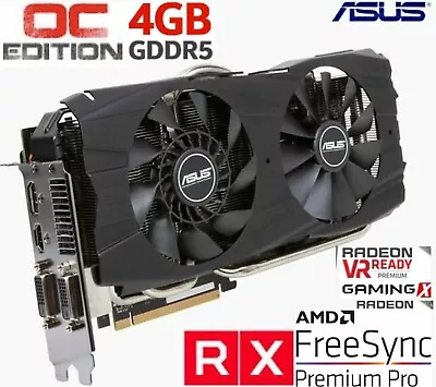 ASUS AMD Radeon R9 290X Double Dissipation Graphics Card 4GB 5400MHz 4K Capable! • £79.99