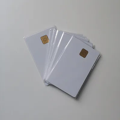 £32.39 • Buy 30 Plain White Plastic Inkjet PVC SLE4428 Chip Smart Cards ID Badge Printable