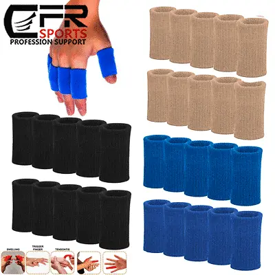 10pcs Finger SplintTrigger Finger Brace Sleeves Pain Relief Sport Injury Support • $6.34