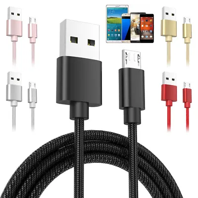 1M 2M 3M Long Micro USB Fast Charging Charger Data Cable For HTC One M7 M8 M9 A9 • £1.99