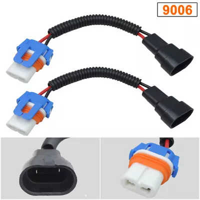 2pcs 9006 HB4 Headlamp Fog Light Ceramic Wiring Harness Adapter Socket Connector • $7.99