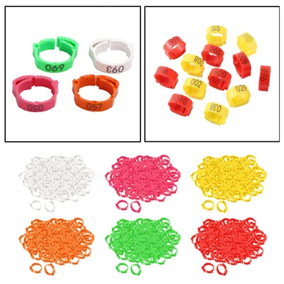 £11.88 • Buy Set Of 100 Chicken Leg Rings Duck Clip Adjustable Identification Bands