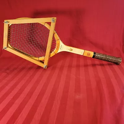 Vintage Wilson Wooden Jack Kramer Tennis Racket Autograph Speed Flex Fibre Face • $29.99