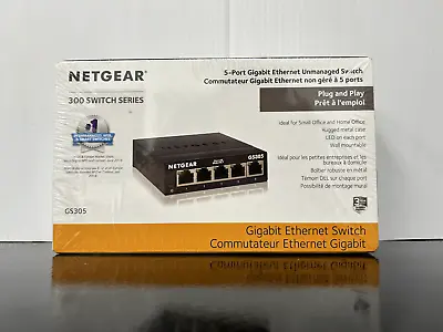 NETGEAR GS305300PAS 5 Port Gigabit Ethernet Unmanaged Switch • $17.99