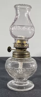 Greek Key Miniature Lamp W/Original Chimney  • $4.99