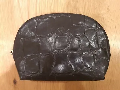 Mulberry Black Leather Congo Make-up Bag. Vintage. • £69