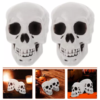  6 Pcs Halloween Table Decorations Skull Miniature Gifts Skeleton • £14.95