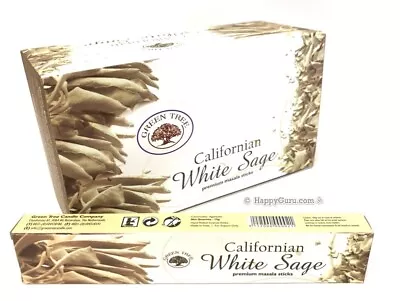 ‘Californian White Sage' Green Tree Incense Sticks 180gm (15gm X12) 12 Packets • $33