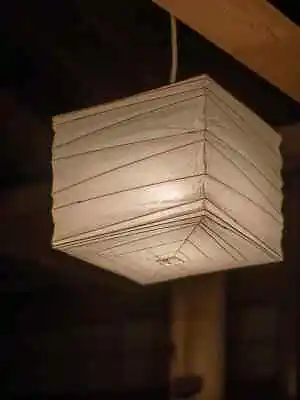 ISAMU NOGUCHI AKARI 33X Pendant Lamp Washi Japanese Light Shade Frame 35cm×35cm • $263.55