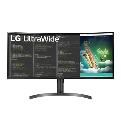 LG 35  Class UltraWide QHD 3440 X 1440 100Hz 5ms Curved Monitor - 35WN65C-B • $236