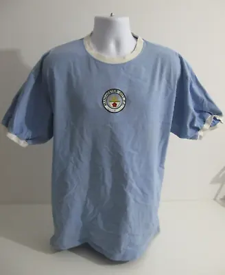 Manchester City Score Draw 1972 Retro Cotton Shirt Mens 2xl (used) • £9.99