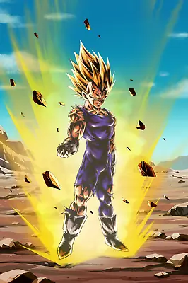 Dragon Ball Poster Majin Vegeta Before Explosion 12in X18in Free Shipping • $9.95