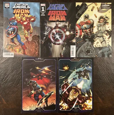 Captain America Iron Man #1 Set Of 5 1:25 Jurgens Variant Marvel Comic Book Ba • $19.99