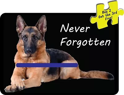 Police Thin Blue Line German Shepherd K9 Police Dog Never Forgotten Decal P205 • $3.99