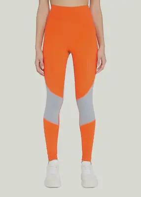 $140 Adidas By Stella McCartney Women's Orange Training Tight Pants Size Small • $45.18