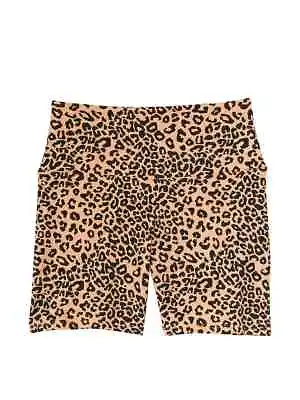 Victoria's Secret Size XL S PINK Cotton High Waist Logo Bike Shorts Leopard NWT • $28