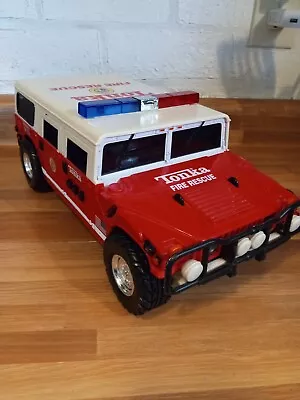 Vintage Lights Sounds Tonka Fire Rescue Emergency 911 Hummer Toy Truck 2000 • $16.99