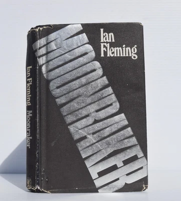 $50 • Buy Ian Fleming Moonraker 1st Edition 10th Printing Cape 1975 James Bond 007
