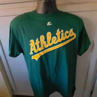 Majestic Oakland Athletics Green S/S T-shirt Men's M #52 Cespedes • $8.99