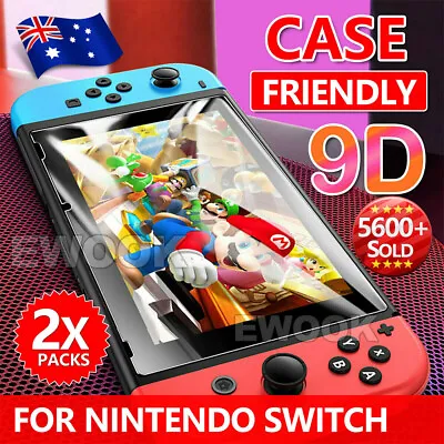 2x Tempered Glass Screen Protector Film Guard For Nintendo Switch Console AU • $4.45