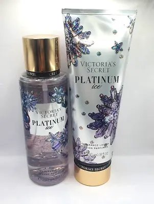 Victoria's Secret Platinum Ice Fragrance Body Mist & Lotion (set Of 2) Lmt Edt • $39.95