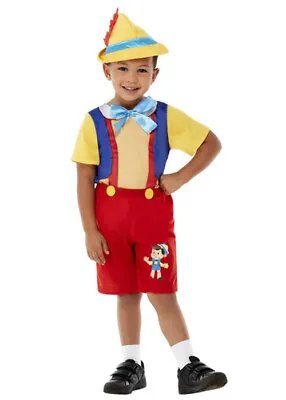 Toddler Size Pinocchio Puppet Boy Costume Childrens Book Character Kids • £19.99