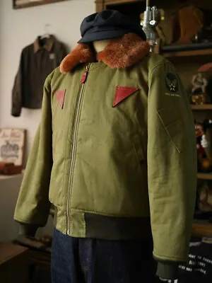 BOB DONG B-15A Flight Jacket Winter Fur Collar Bomber Jacket For Men And Women • $212.99