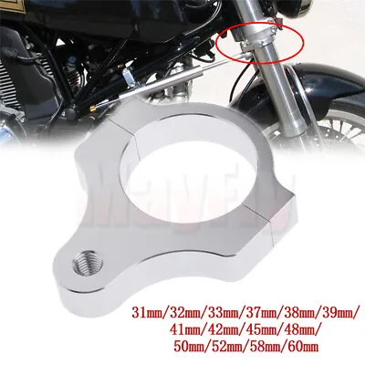 Universal Motorcycle Steering Damper Fork Frame Mounting Clamp Bracket • $13.71