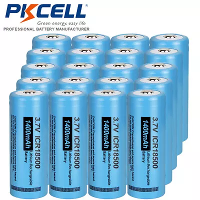 Up To 20Pcs ICR18500 1400mAh 3.7V Rechargeable Lithium Batteries For Solar Light • $21.90