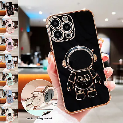 $4.92 • Buy Plating Cute Astronaut Kickstand Case For IPhone 14 Pro Max 13 14 Pro 12 11 XS 8