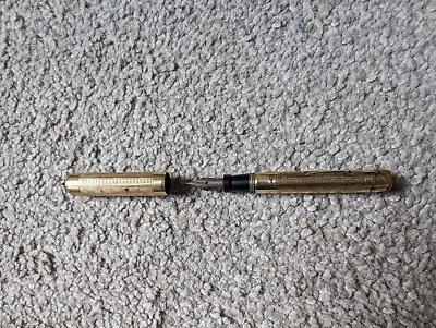 Vintage Collectable Swan Fountain Pen. Untested. Gold Nib. Rolled Gold • £64.99