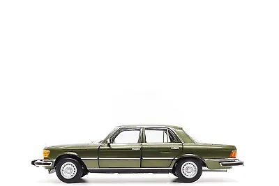 Norev 1:18 Mercedes-Benz 350 SE (W116) US Version In Cypress Green Metallic • $169.99
