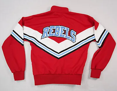 Rebels Athletic Cheer Letterman Jacket Spirit Vintage Track Field Sporting Med • $24.95