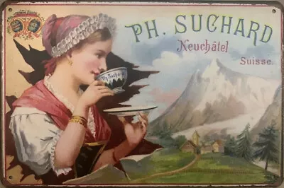 Ph. Suchard Metal Hanging Wall Sign • $26