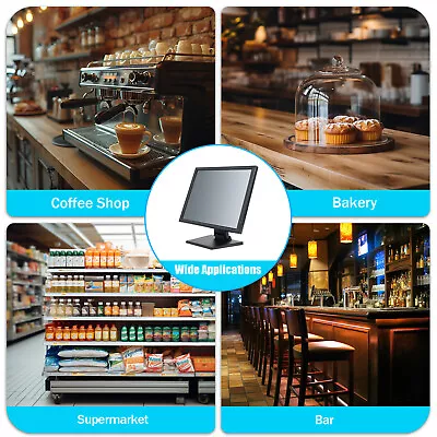 17in Touch Screen Monitor PC POS LCD TouchScreen Monitor Retail Kiosk Restaurant • $132.05