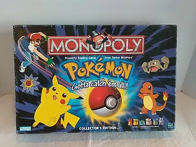 POKEMON Monopoly Collector's Edition Board Game COMPLETE! EUC • $50