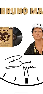 Bruno Mars Music Concert 2023 Silk Sonic Vinyl Clock • $25