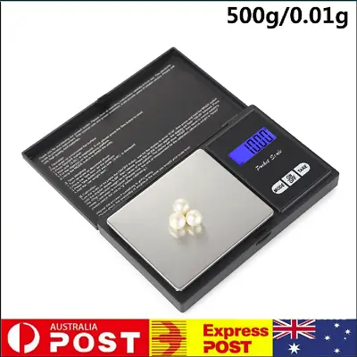 $20.98 • Buy 2PC 500g/0.001g High Precision Electronic Pocket Gold Jewellery Digital Scales
