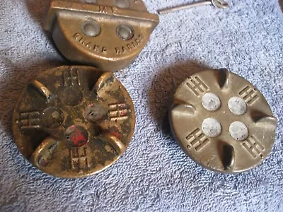 2 Vintage International Harvester Fuel Tank Caps Brass 1 Michigan  Fleet • $49.99