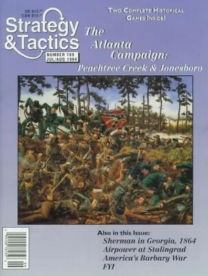 $40 • Buy Strategy & Tactics 169 Atlanta Campaign Peachtree Creek & Jonesboro UNPUNCHED 