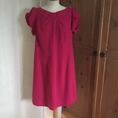 M&S Limited Collection Sweet Little Knee Length Pink Party Dress S 16 • £7.99