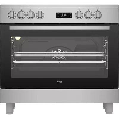 Beko GF17300GXNS 90cm Electric Range Cooker 5 Burners A Stainless Steel • £669