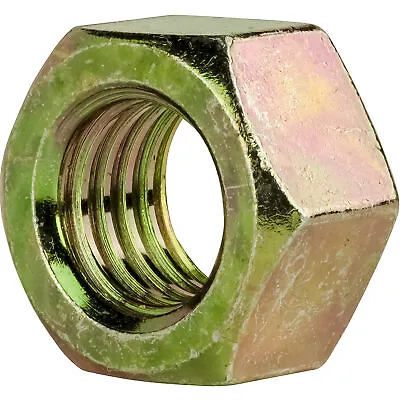 5/8 -11 Grade 8 Finished Hex Nuts Yellow Zinc Plated Steel Qty 10 • $13.61